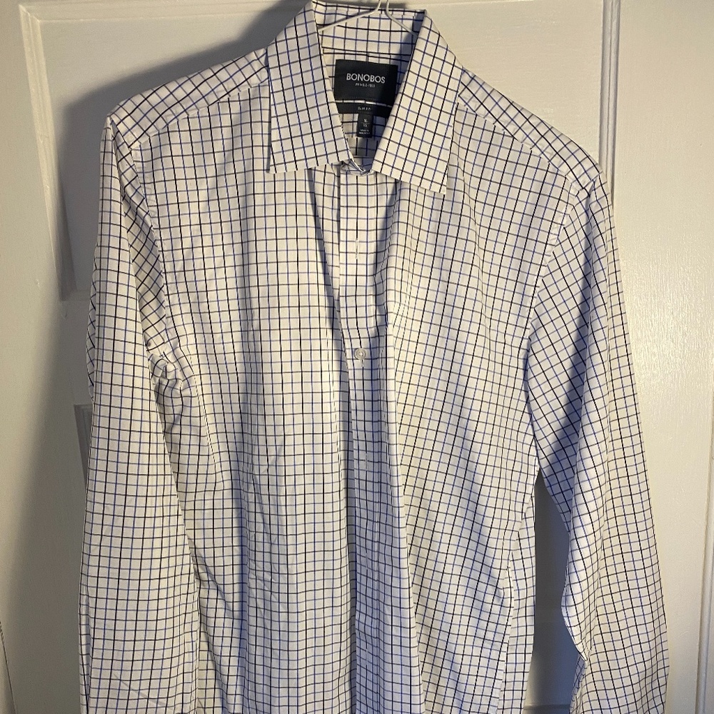 Bonobos dress shirt 16 35 wrinkle free